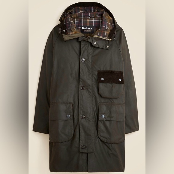 Barbour Other - Barbour Solway Wax Jacket Trench Coat Olive MWX24810L71 $710 Medium CN462